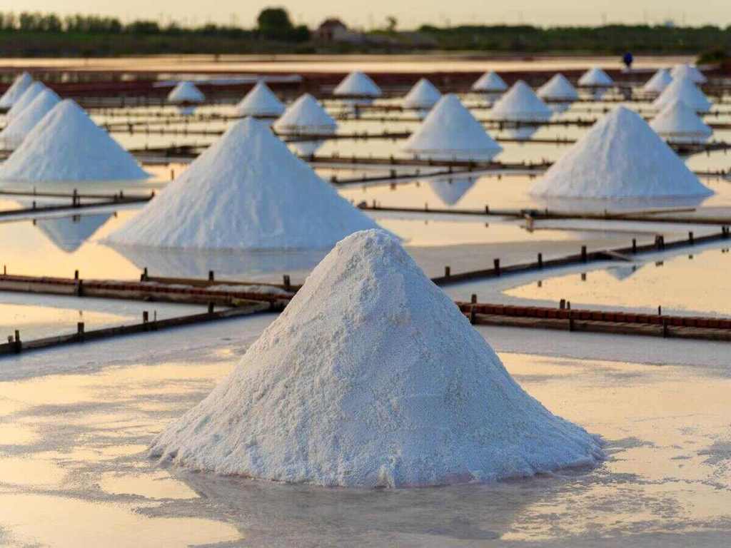 Salt factory.