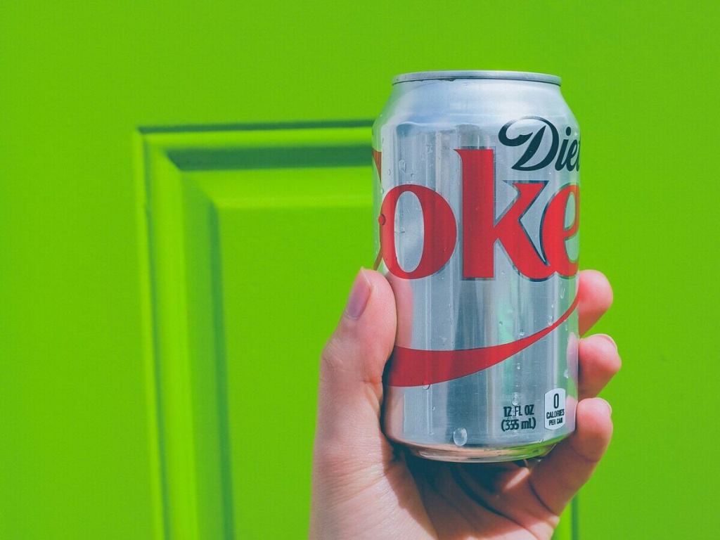 A can of Diet Coke.